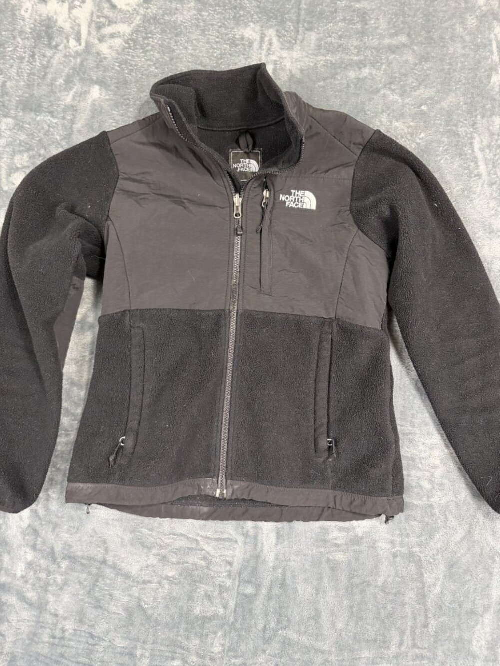 The North Face Womens Black  Fleece Jacket XS Full Zip Lightweight